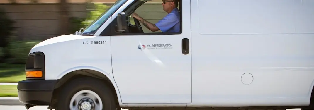 KIC Refrigeration service vehicle serving Lake Jackson area